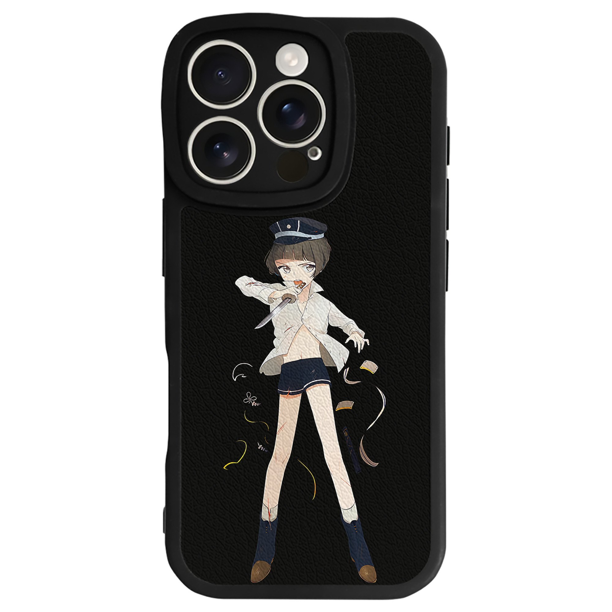 （画像用） 刀剣乱舞 Touken Ranbu 【iPhone 16シリーズ対応】シリコンスマホケース（レザー調） 材質：シリコン